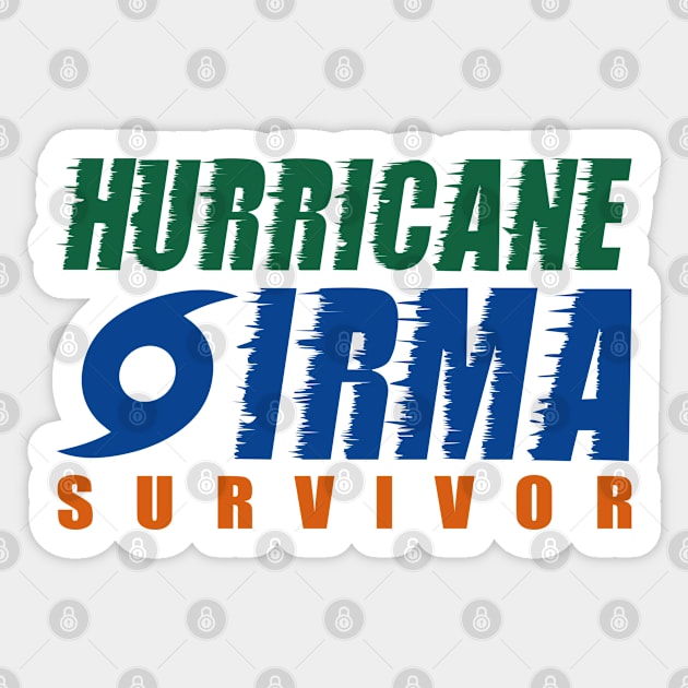 Hurricane Irma Survivor Sticker by VectorPlanet